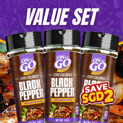 OnTheGo Zero Calories Seasoning - Value Set Blackpepper Special
