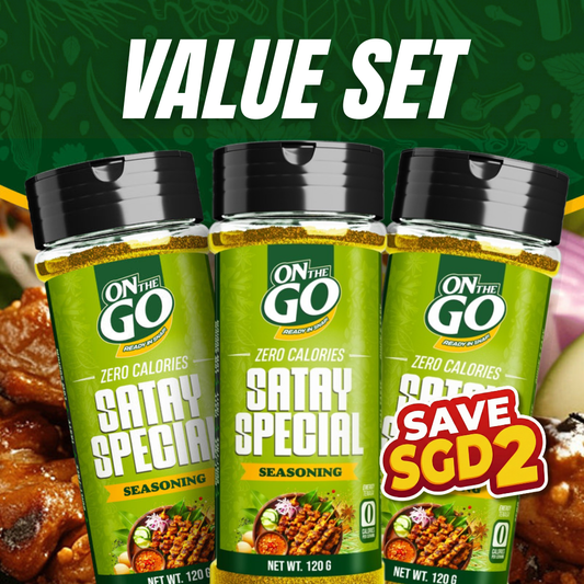 OnTheGo Zero Calories Seasoning - Value Set Satay Special