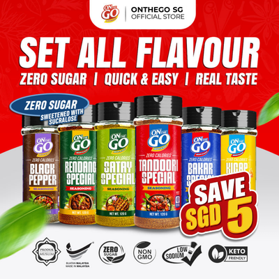 OnTheGo Zero Calories Seasoning Set All Flavour